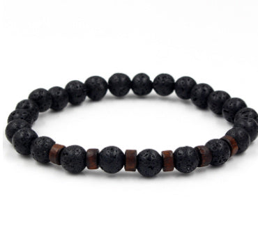 Black Volcanic Stone Bracelet - jasmin milk bar