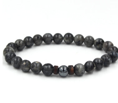 Black Volcanic Stone Bracelet - jasmin milk bar