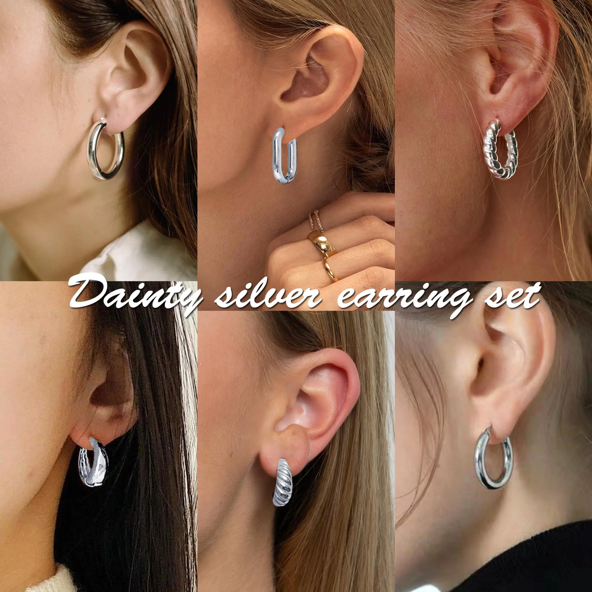 9 Pairs Earrings Set - jasmin milk bar