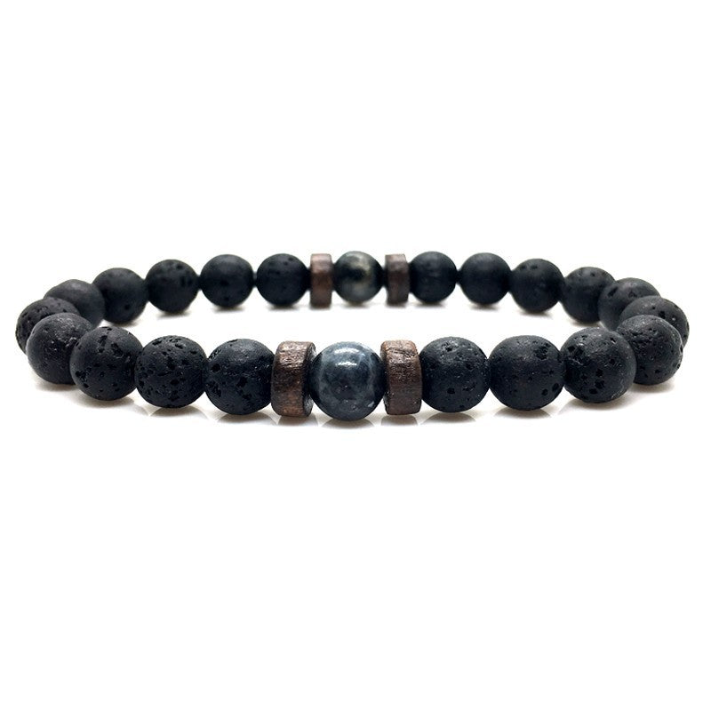 Black Volcanic Stone Bracelet - jasmin milk bar