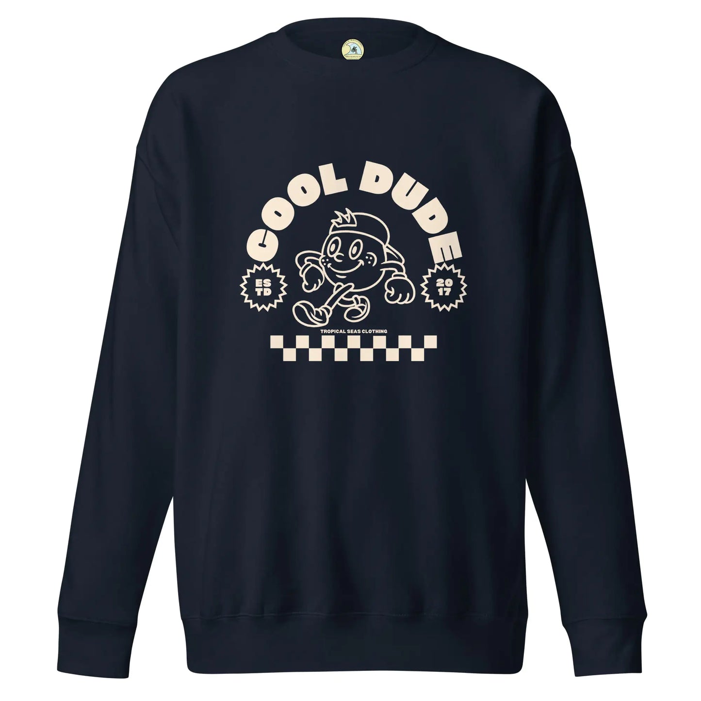 Cool Dude Surfer Premium Sweatshirt - jasmin milk bar