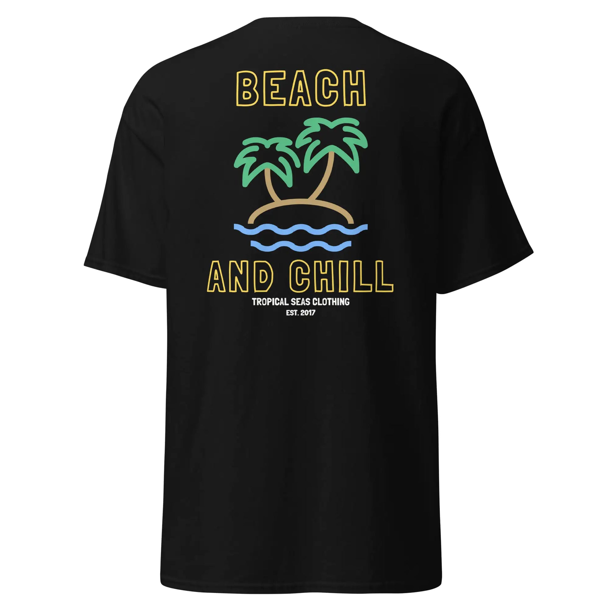 Embroidered Beach and Chill Classic Tee - jasmin milk bar