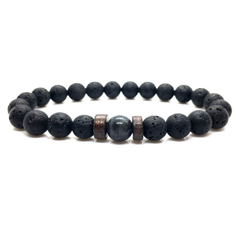 Black Volcanic Stone Bracelet - jasmin milk bar