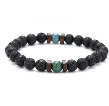 Black Volcanic Stone Bracelet - jasmin milk bar