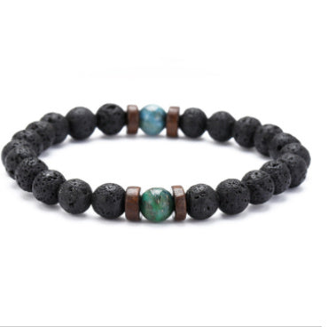 Black Volcanic Stone Bracelet - jasmin milk bar