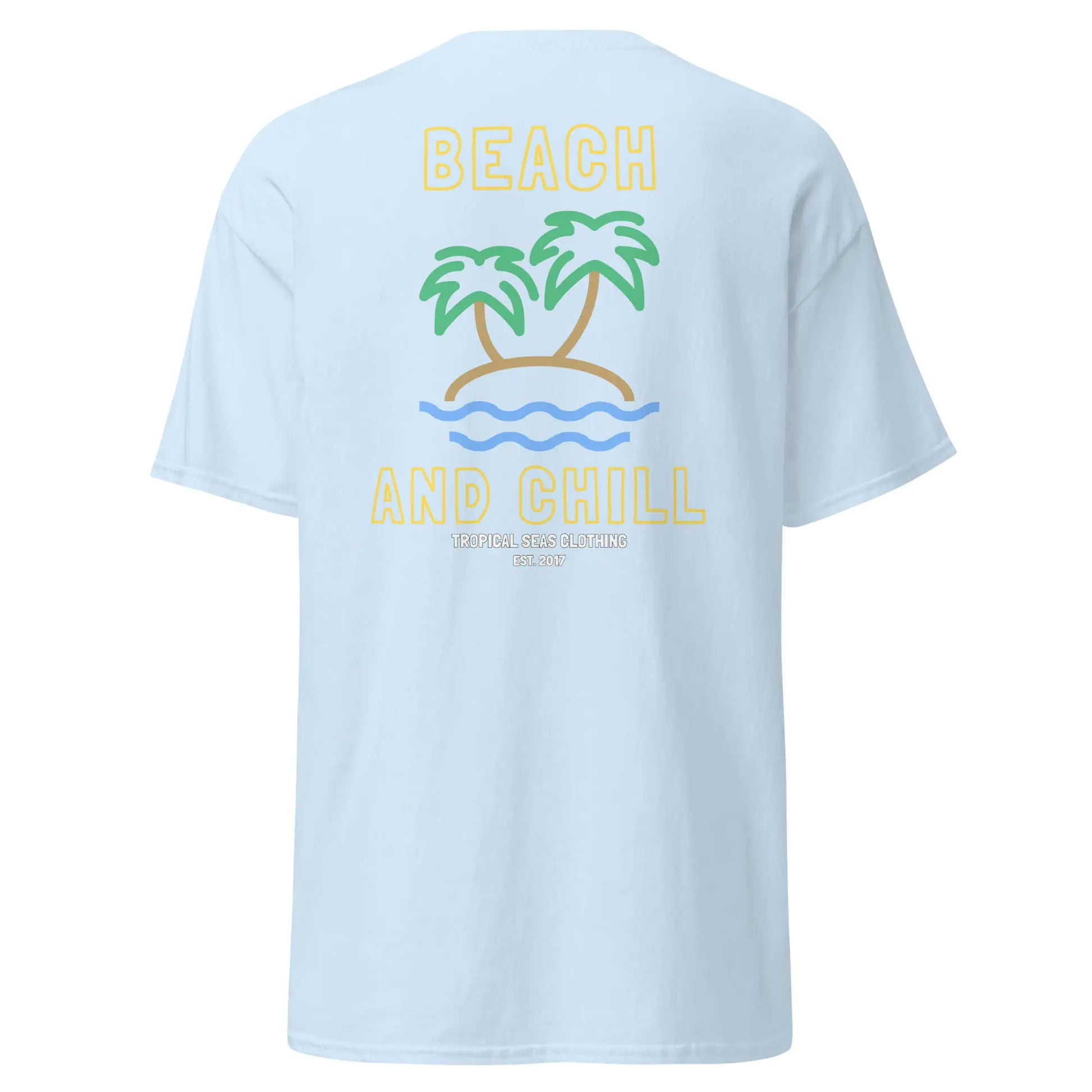 Embroidered Beach and Chill Classic Tee - jasmin milk bar