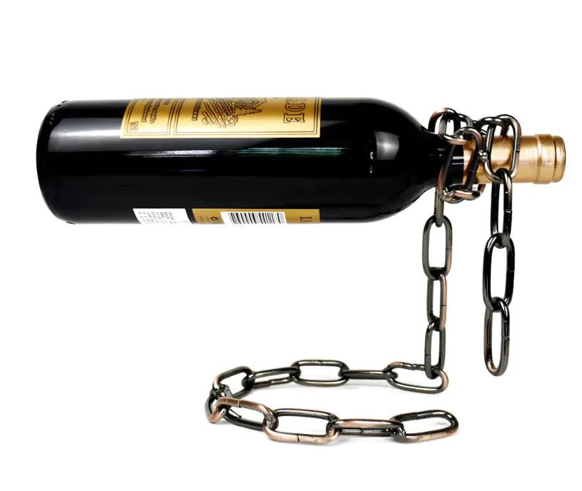 Magic Iron Chain Wine Bottle Holder - jasmin milk bar