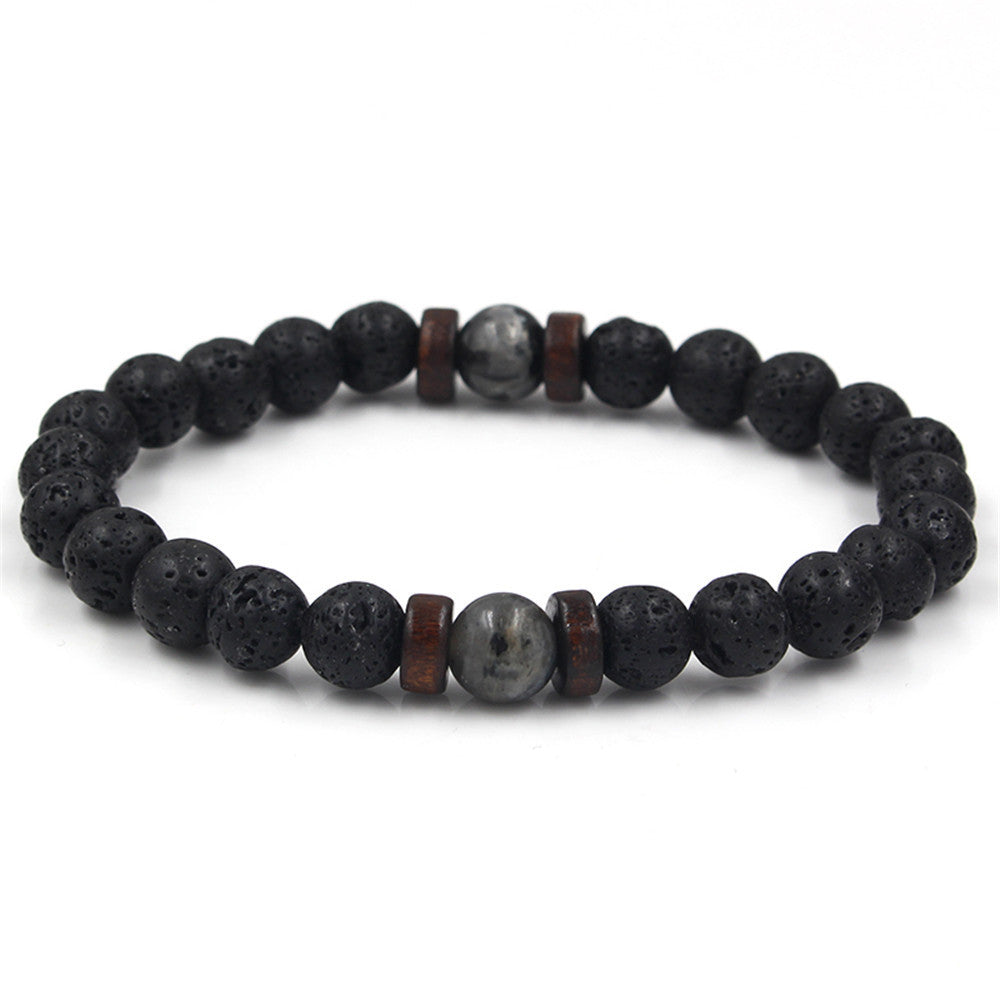 Black Volcanic Stone Bracelet - jasmin milk bar