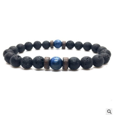 Black Volcanic Stone Bracelet - jasmin milk bar