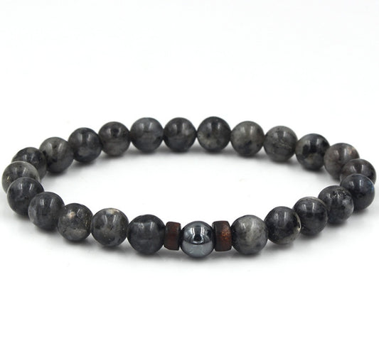 Black Volcanic Stone Bracelet - jasmin milk bar