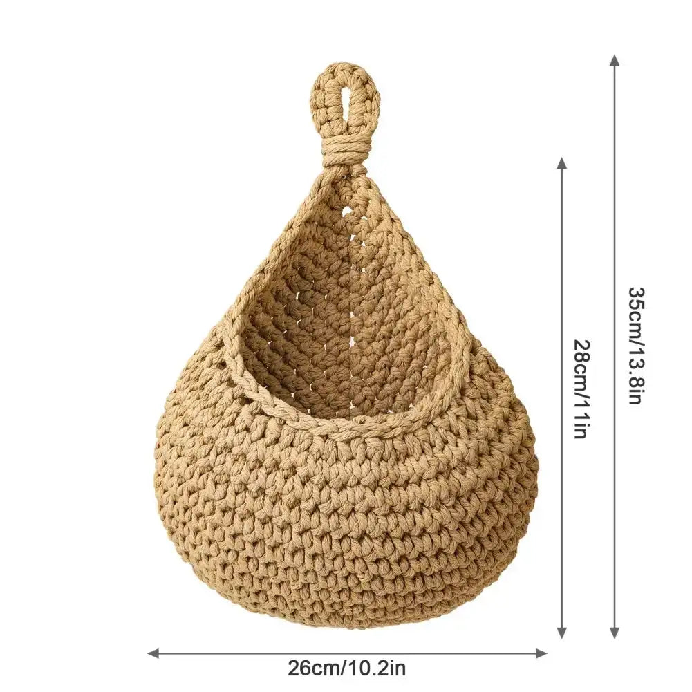 Wall Hanging Macrame Basket - jasmin milk bar