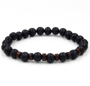 Black Volcanic Stone Bracelet - jasmin milk bar