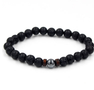 Black Volcanic Stone Bracelet - jasmin milk bar