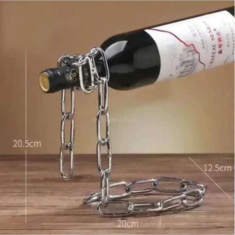 Magical Suspension Iron Chain Wine Racks - jasmin milk bar