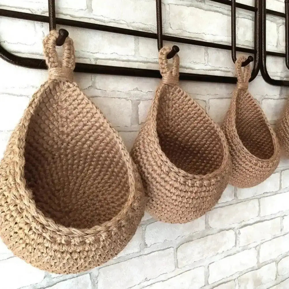 Wall Hanging Macrame Basket - jasmin milk bar