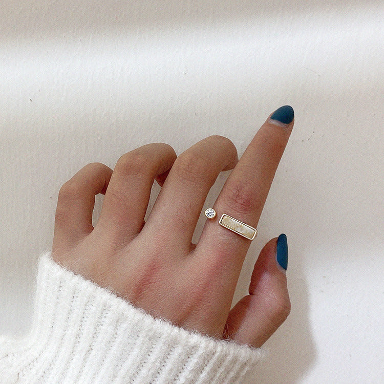 Marble ring - jasmin milk bar