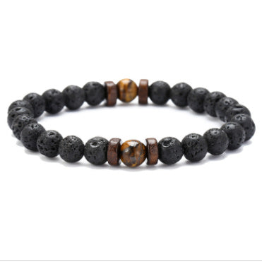 Black Volcanic Stone Bracelet - jasmin milk bar