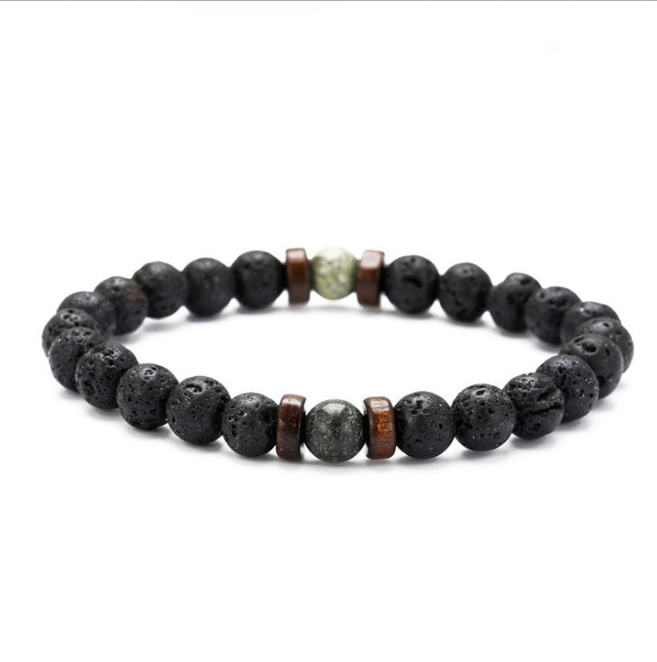 Black Volcanic Stone Bracelet - jasmin milk bar