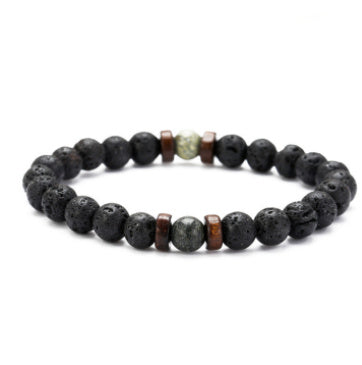 Black Volcanic Stone Bracelet - jasmin milk bar