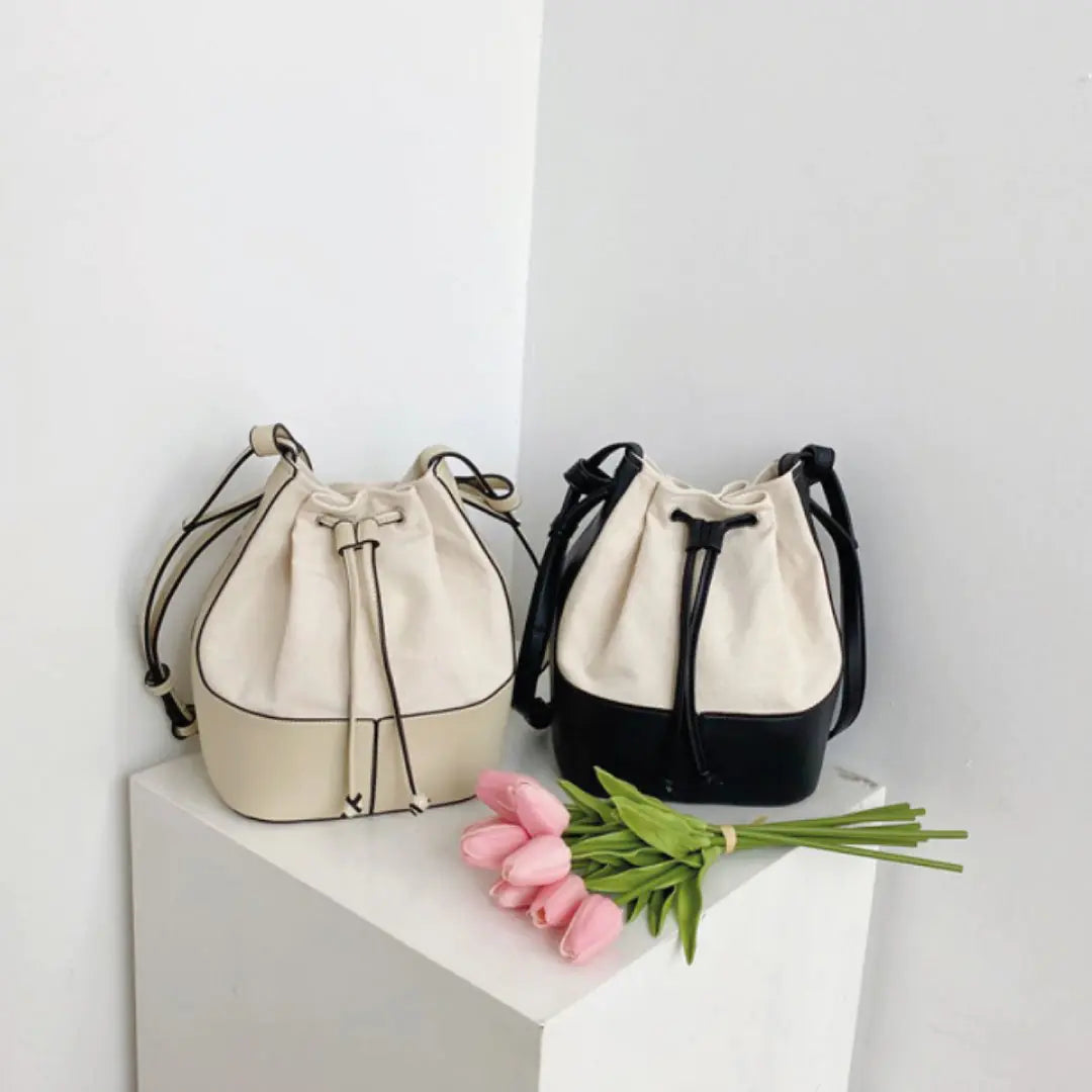 Sabine Drawstring Bag - jasmin milk bar