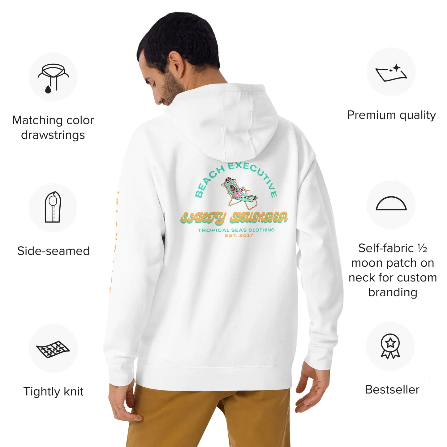 Beach Executive Hoodie - jasmin milk bar