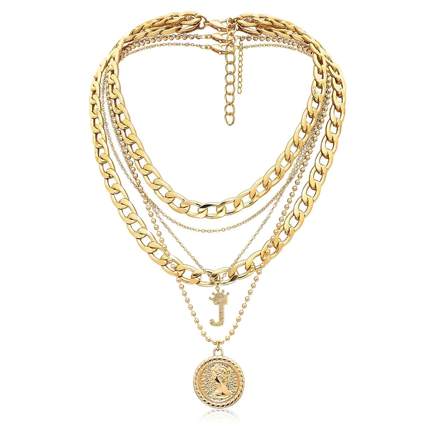 MJartoria Gold Layered Necklaces - jasmin milk bar