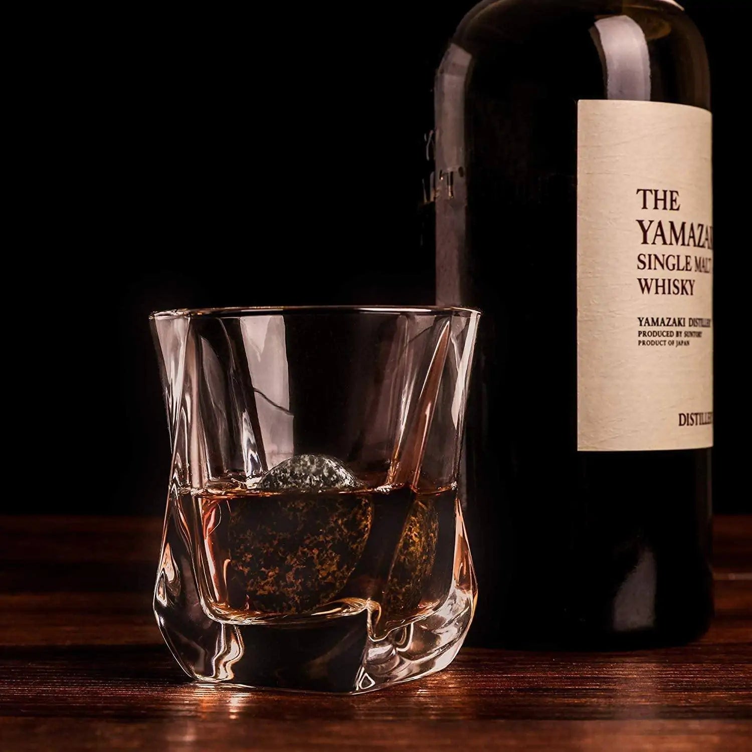 The Connoisseur's Set - Whiskey Stones & Twist Glass Edition - jasmin milk bar