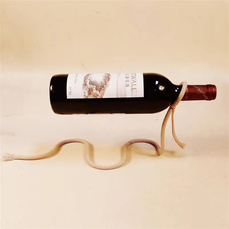 Creative Suspended Rope Wine Rack - jasmin milk bar