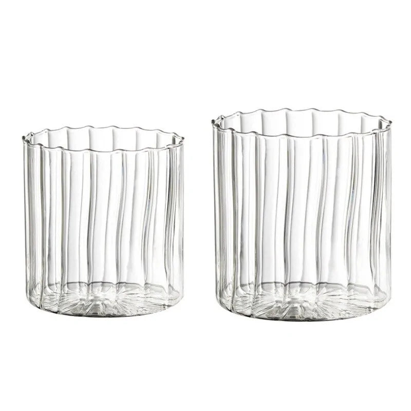 Corrugated Drinking Glass - jasmin milk bar