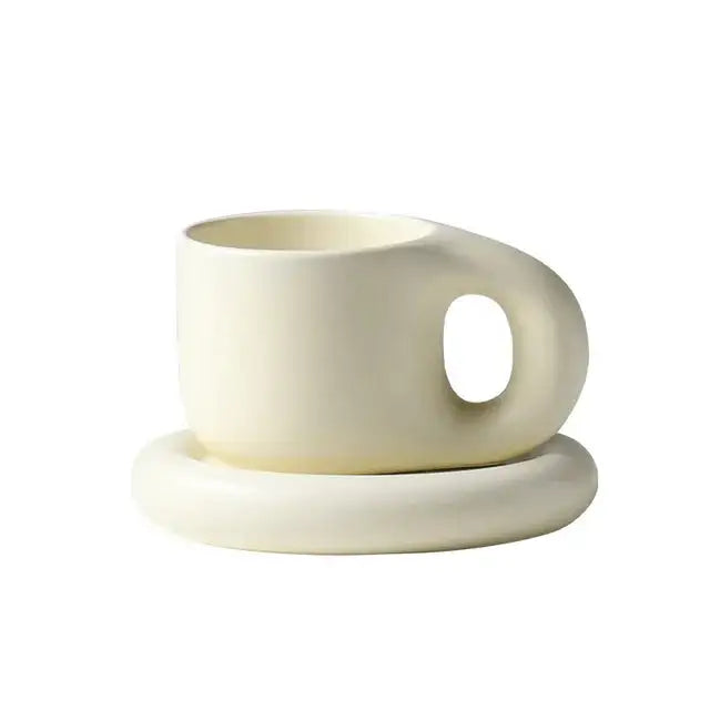 Ink Splash Fat Handle Mug - jasmin milk bar