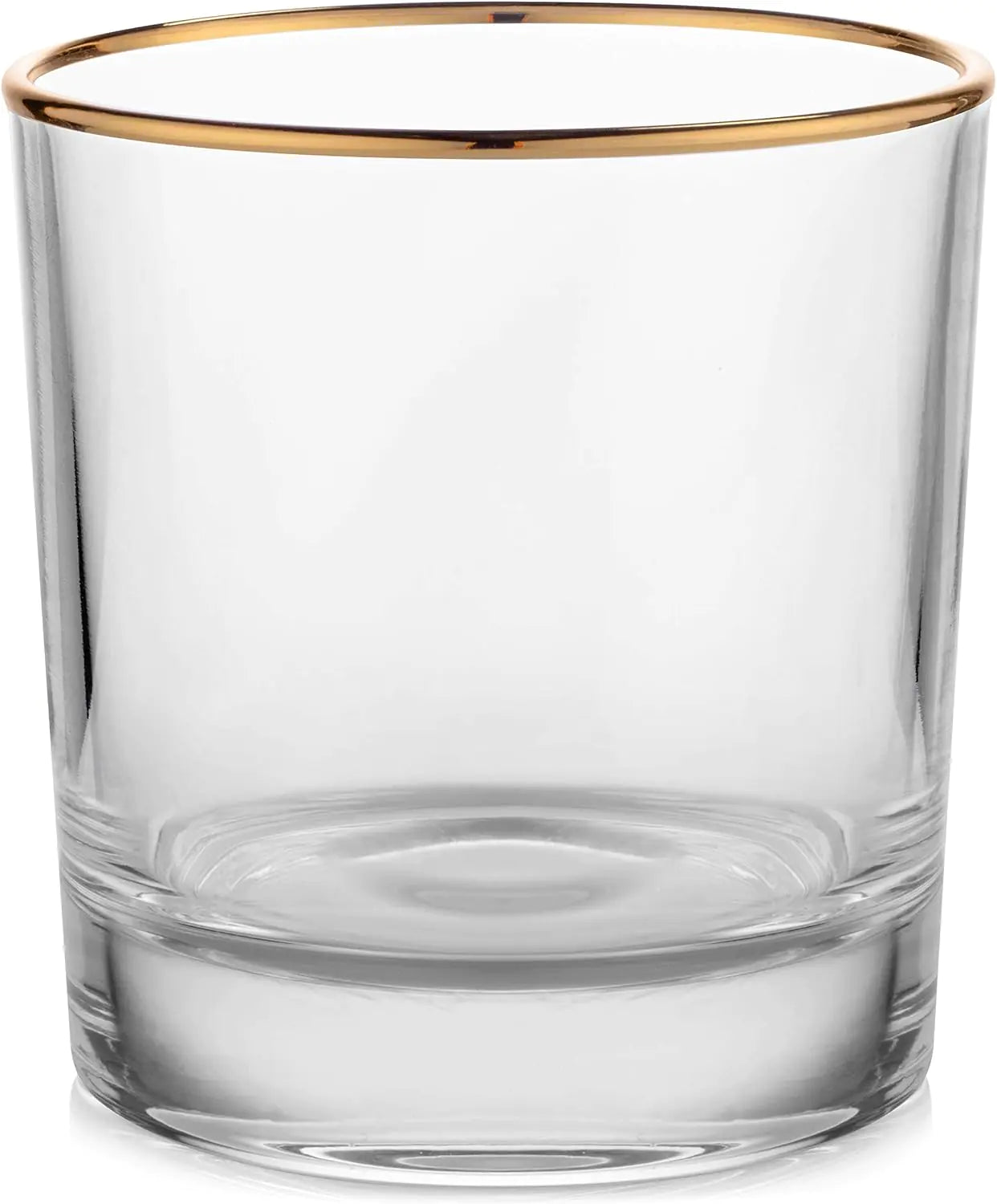 Gold-Rimmed Whiskey Tumblers Set Of 4 - jasmin milk bar