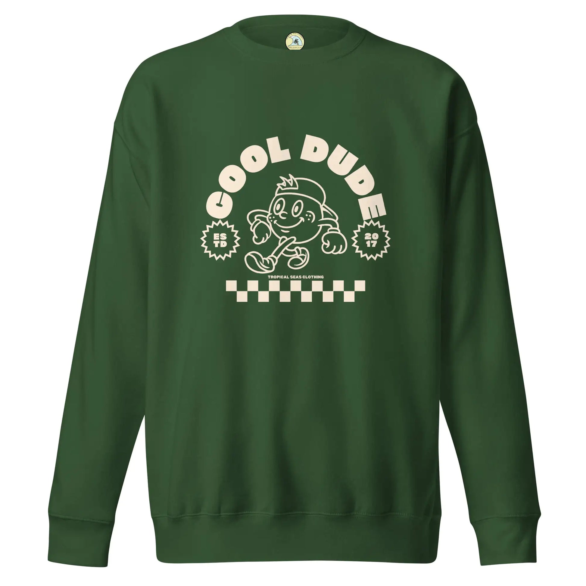 Cool Dude Surfer Premium Sweatshirt - jasmin milk bar