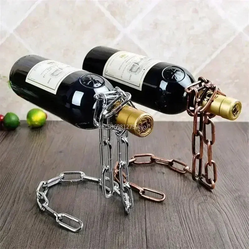 Magical Suspension Iron Chain Wine Racks - jasmin milk bar