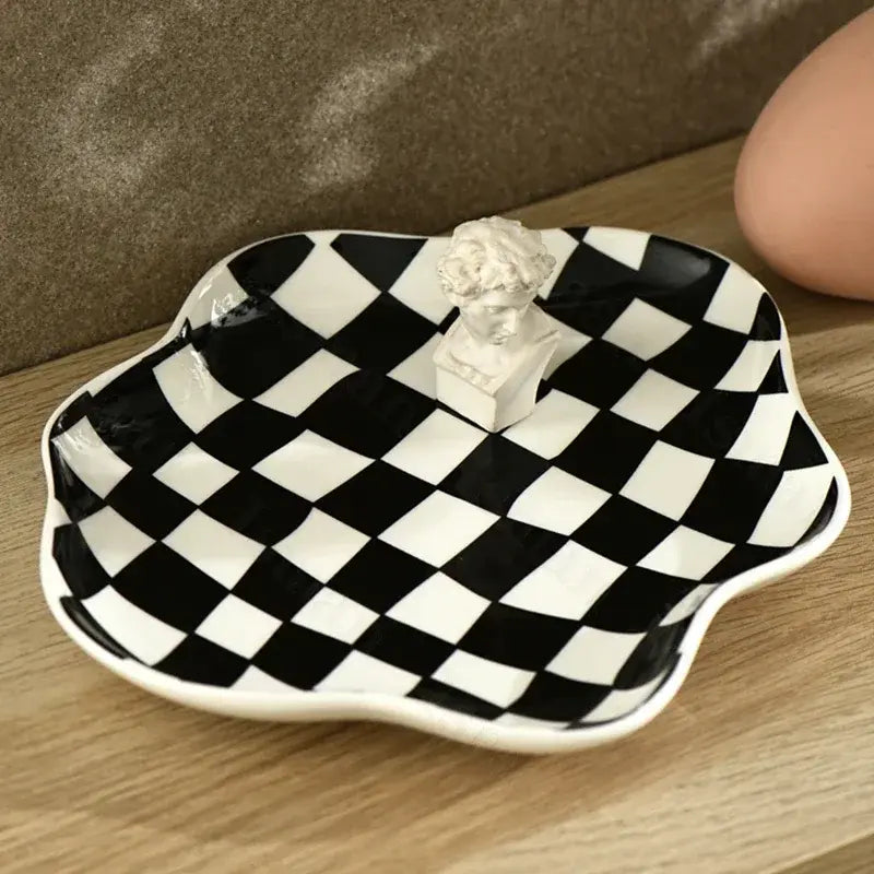 Nordic Checkerboard Jewelry Storage - jasmin milk bar