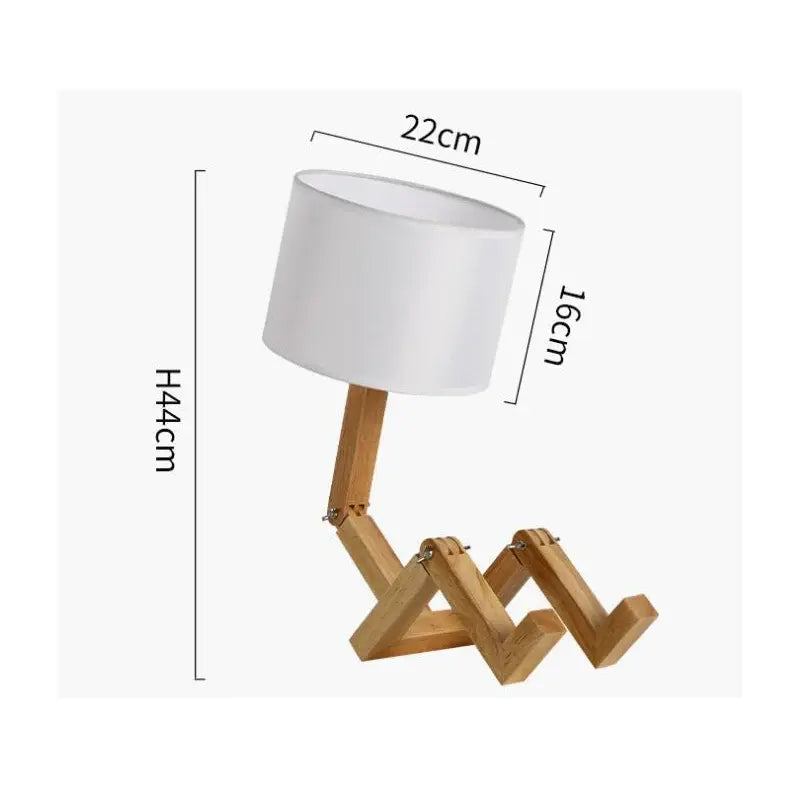 Table Lamp Robot Shape - jasmin milk bar