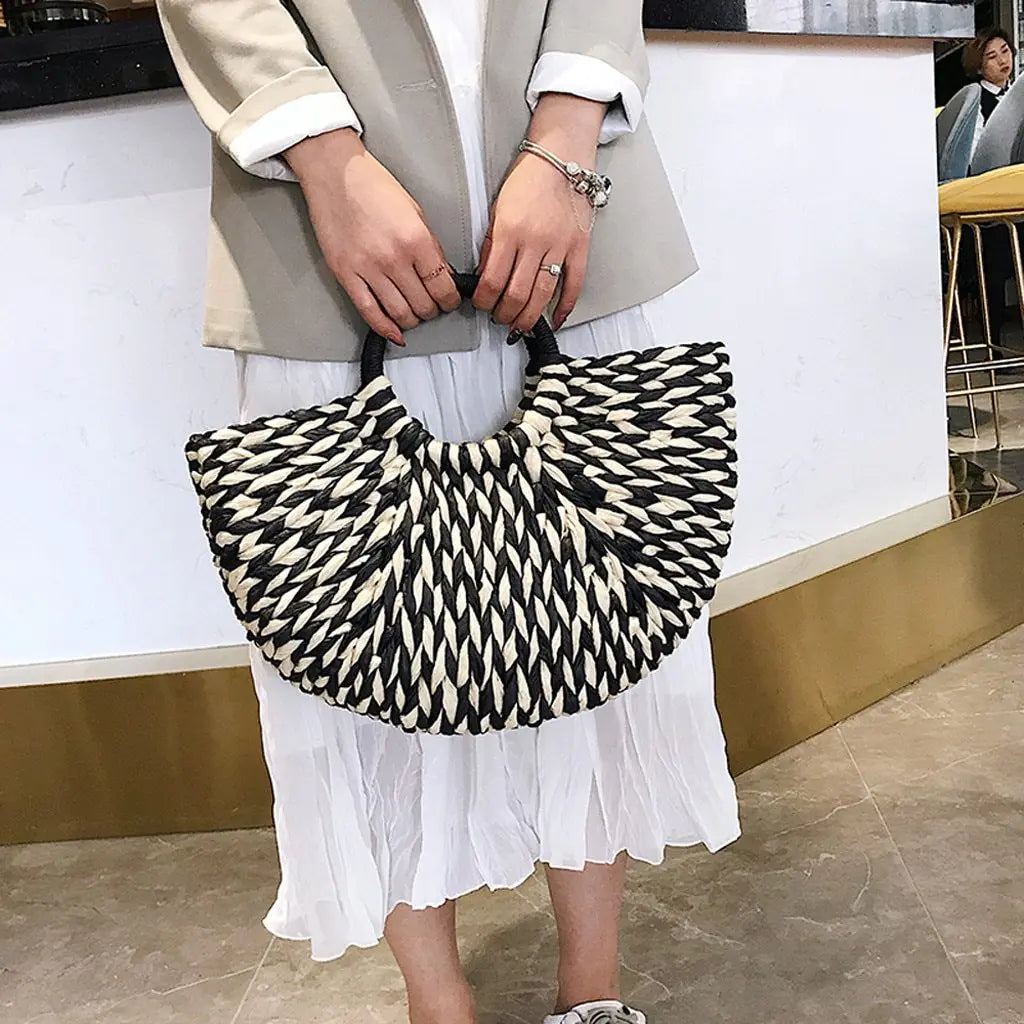 Rattan Straw Bag - jasmin milk bar