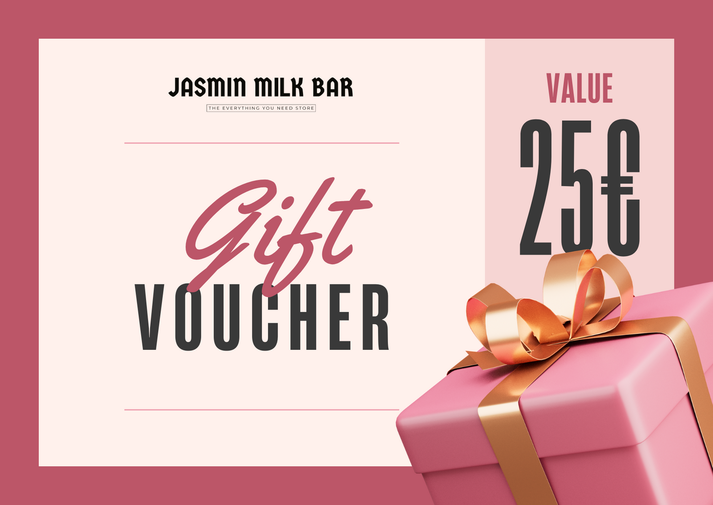 Jasmin Milk Bar GIFT CARD - jasmin milk bar