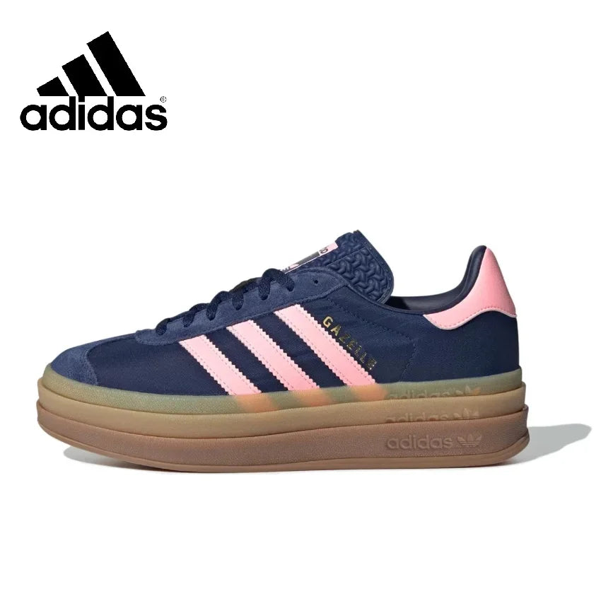 Adidas New Arrival Gazelle Bold thick bottom Men's and Women's shoes - jasmin milk bar