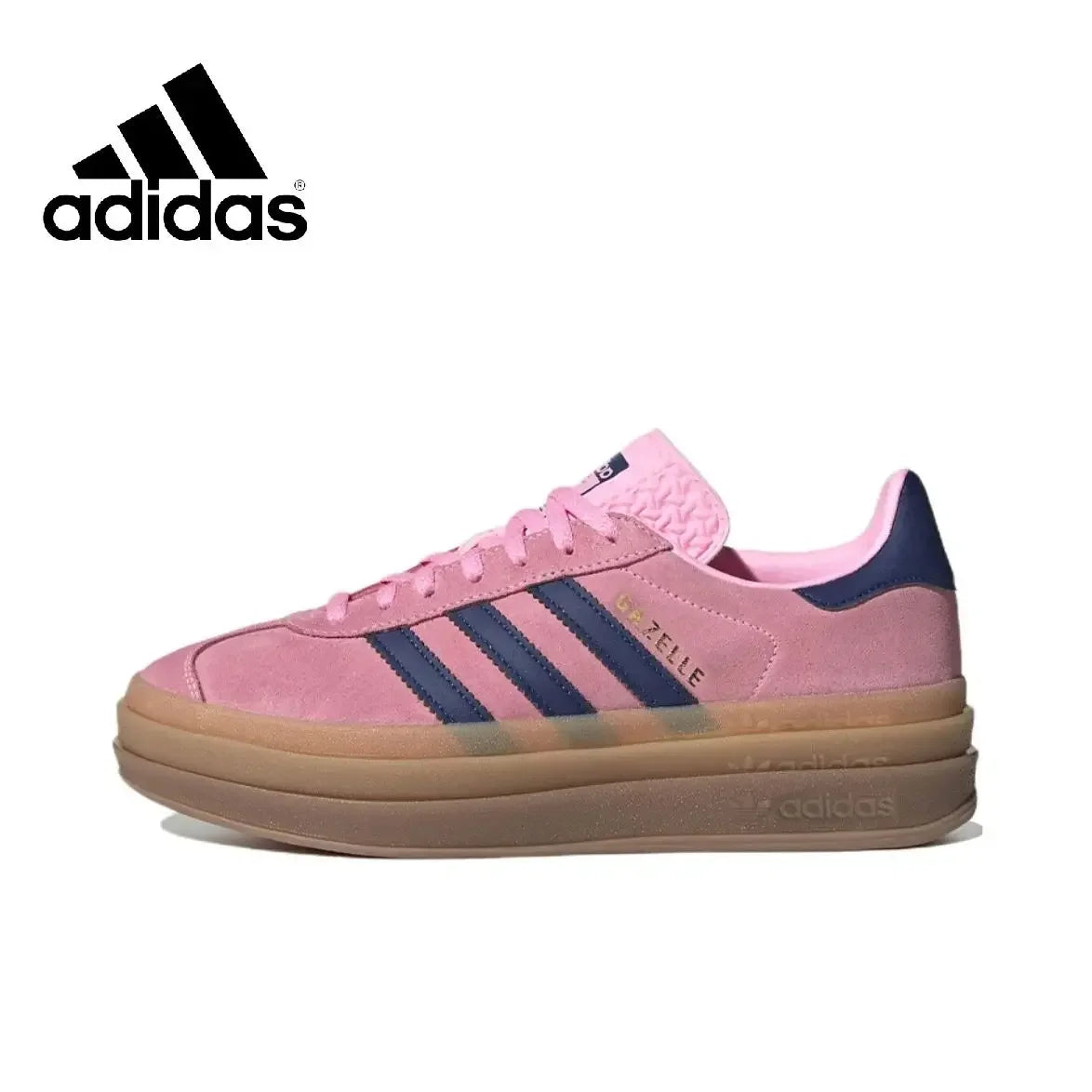 Adidas New Arrival Gazelle Bold thick bottom Men's and Women's shoes - jasmin milk bar