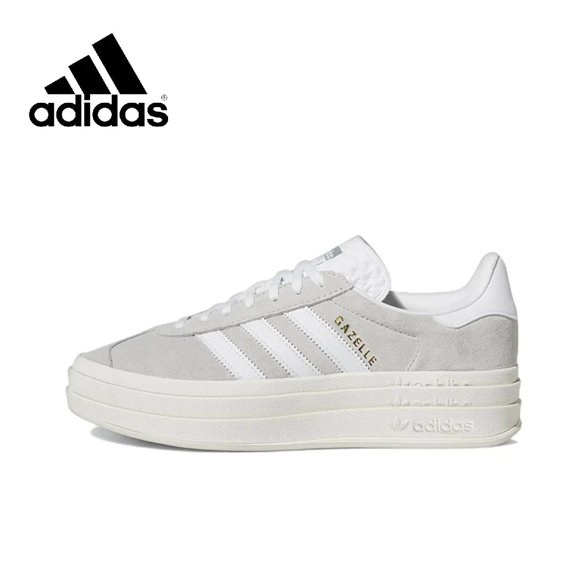 Adidas New Arrival Gazelle Bold thick bottom Men's and Women's shoes - jasmin milk bar