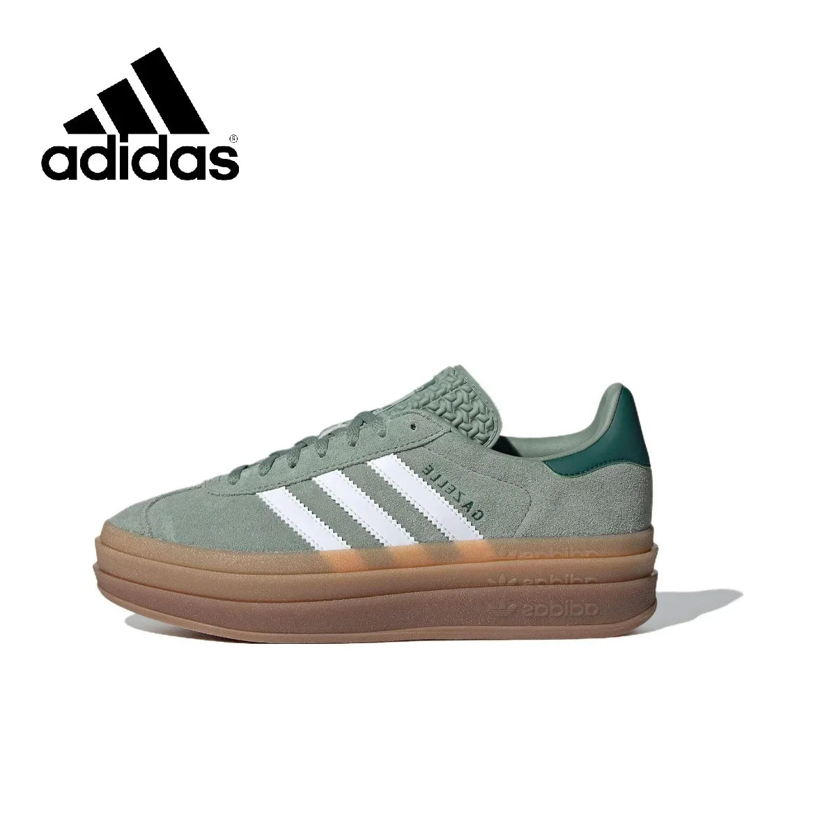 Adidas New Arrival Gazelle Bold thick bottom Men's and Women's shoes - jasmin milk bar