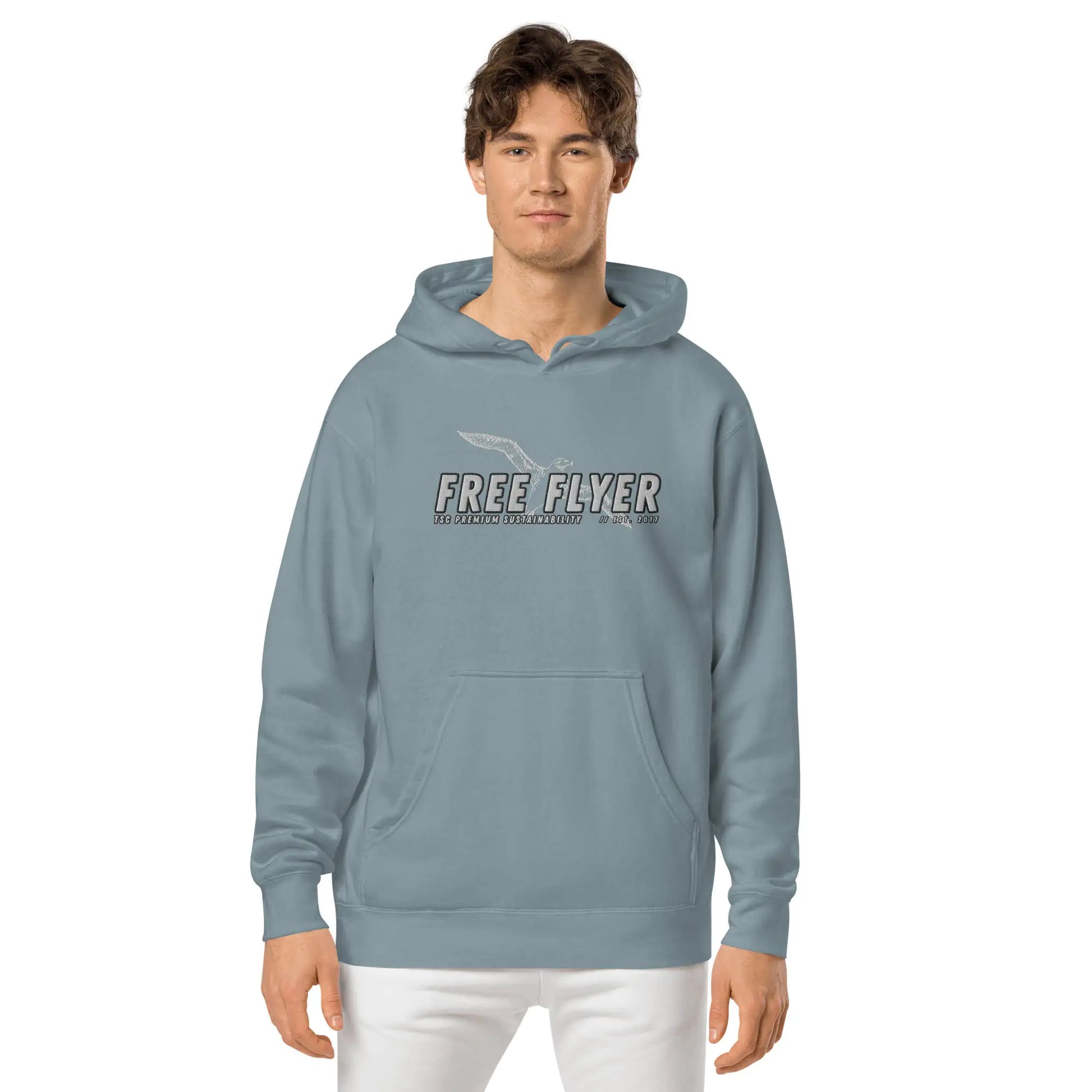 Men's TSC Free Flyer Embroidered Hoodie - jasmin milk bar