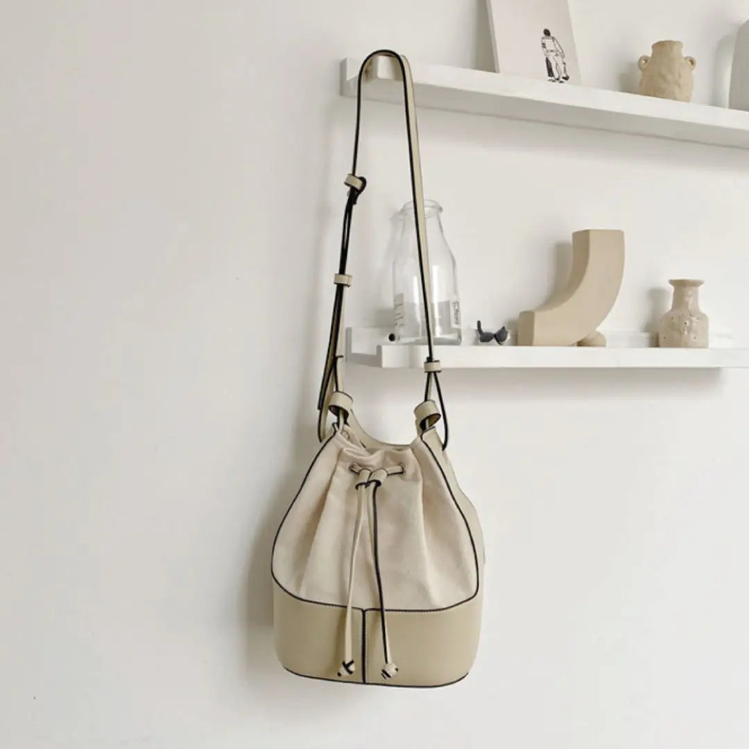 Sabine Drawstring Bag - jasmin milk bar