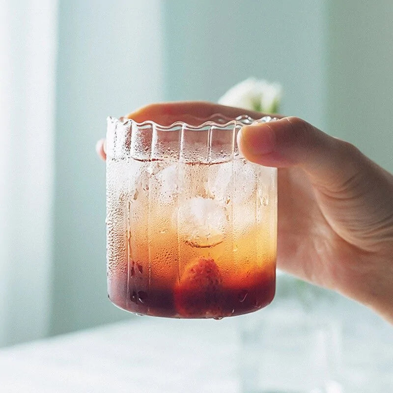 Corrugated Drinking Glass - jasmin milk bar