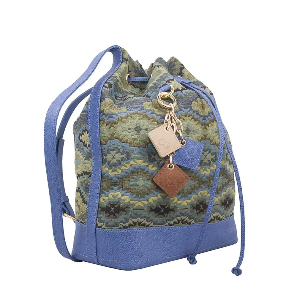 LOLA Pull Bag- Ocean Blue - jasmin milk bar