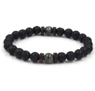 Black Volcanic Stone Bracelet - jasmin milk bar