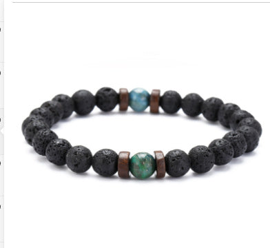 Black Volcanic Stone Bracelet - jasmin milk bar