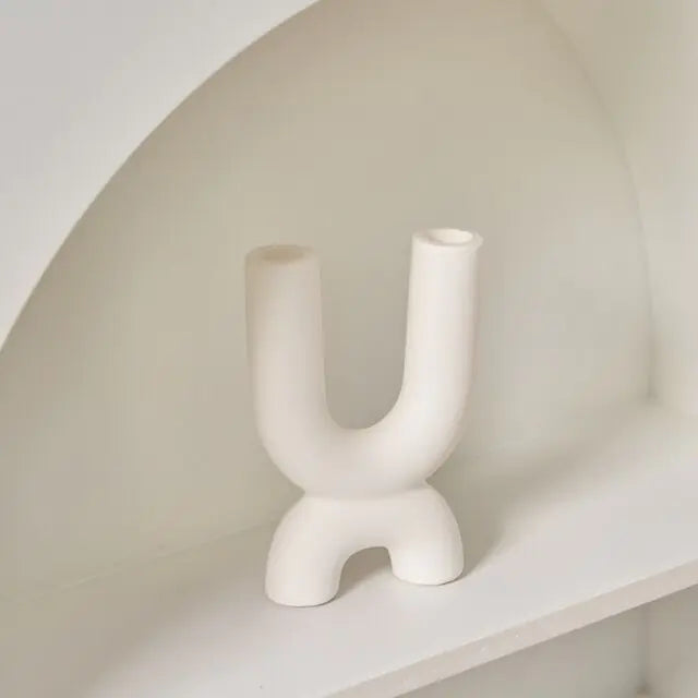 Ceramic Candlestick Holder - jasmin milk bar