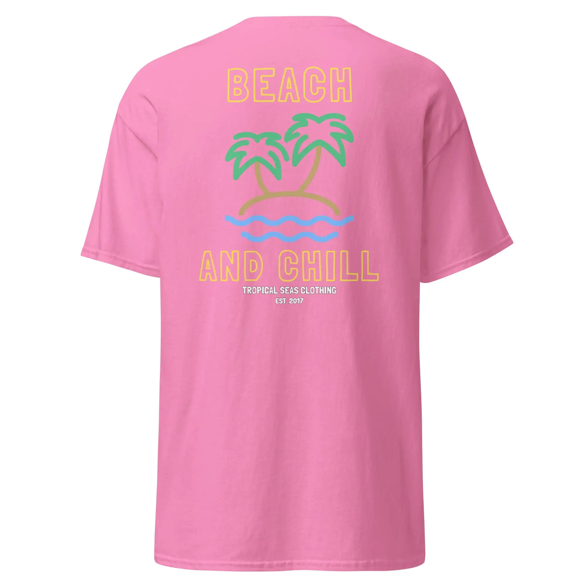 Embroidered Beach and Chill Classic Tee - jasmin milk bar