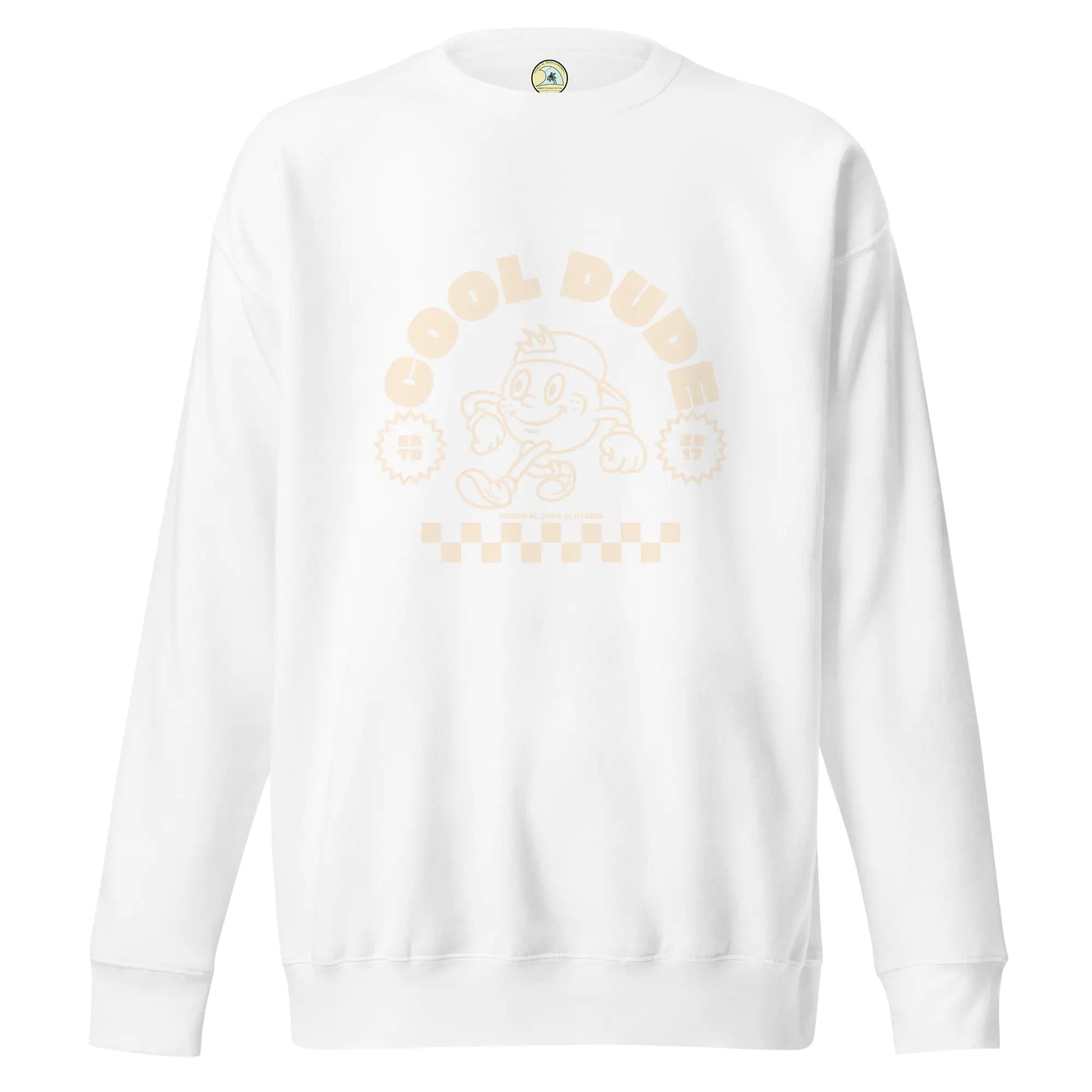 Cool Dude Surfer Premium Sweatshirt - jasmin milk bar